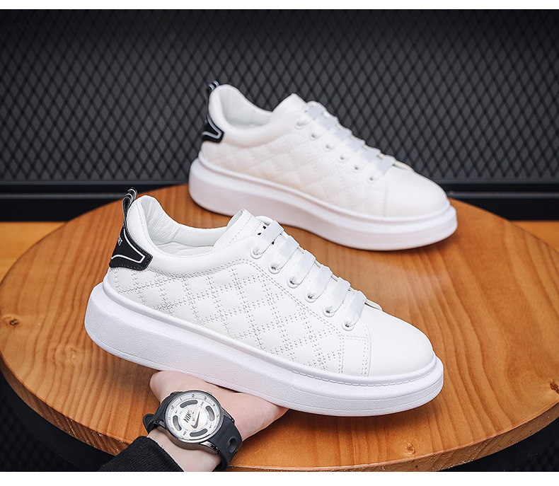2023 été nouveaux hommes Mc Queen baskets étudiant respirant plate-forme booster chaussures pour hommes polyvalent à la mode blanc chaussures_voghion.com