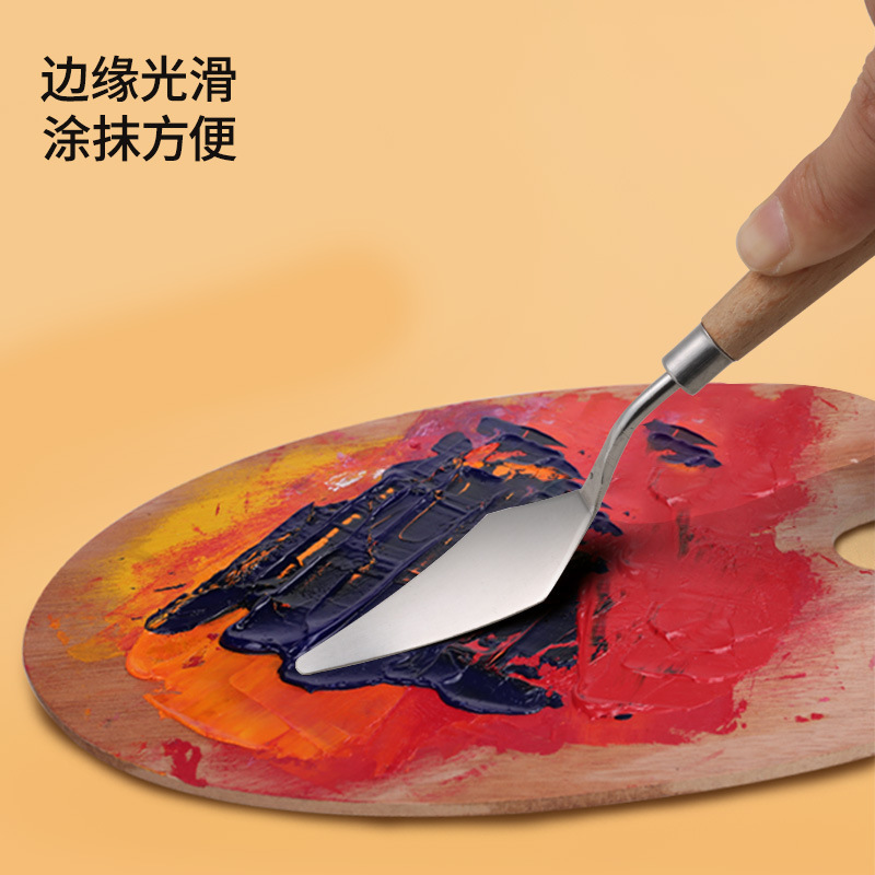 Raspador especial de arte raspador de pintura acrílica de gouache Juego de cinco cuchillos de paleta