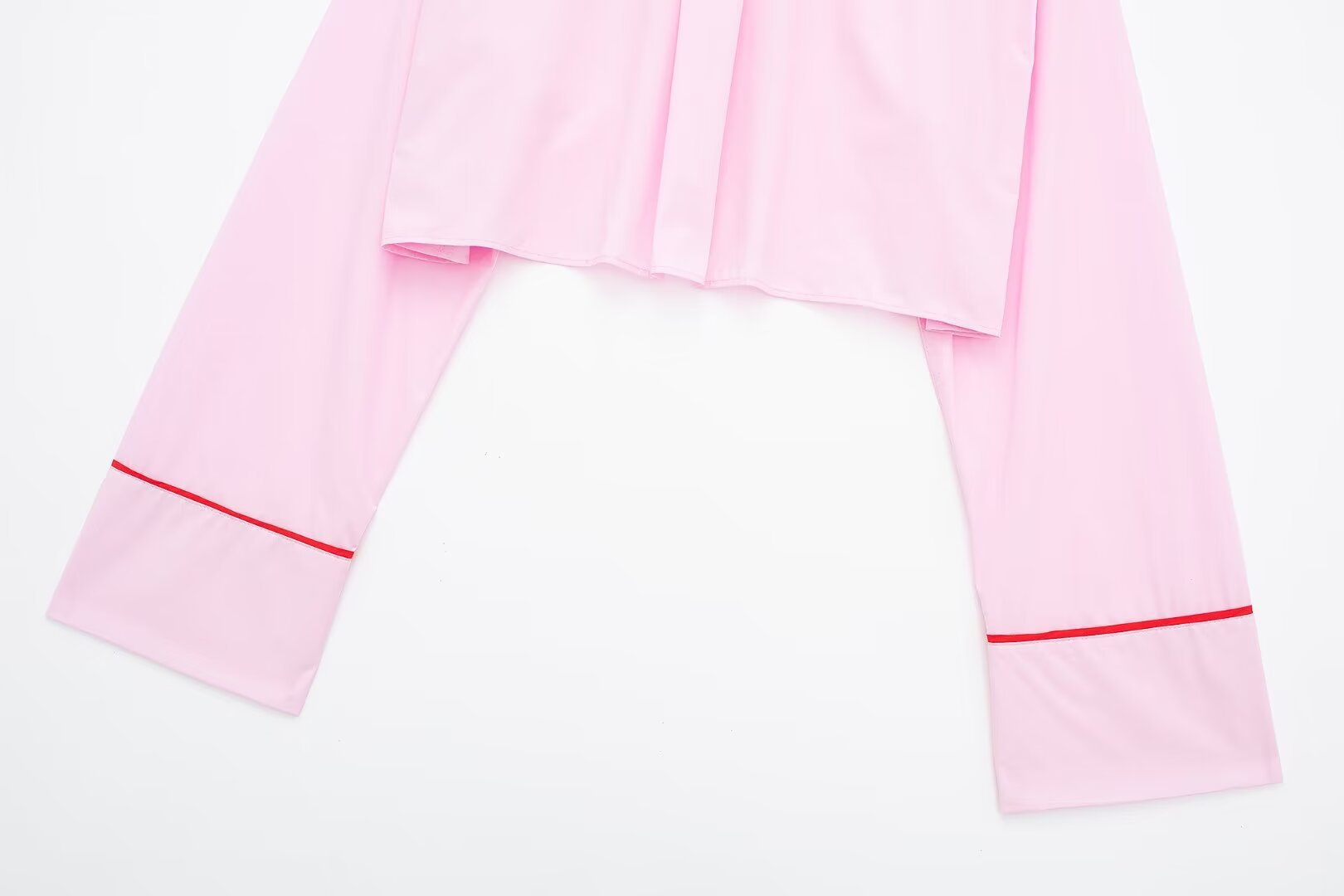 Maßgeschneidertes Popeline-Hemd für Damen im Sommer 2024 mit dekorativem Nachtwäsche-Set_voghion.com