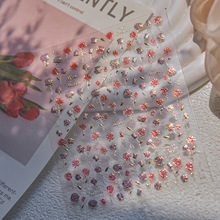 tomoni金属美甲贴纸 爆款手机壳复古指甲贴腮红玫瑰美甲辅助贴纸