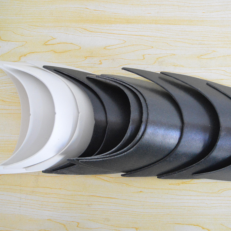 Brim wholesale factory multi-specification spot visor multi-color wholesale black hat eyebrow white PE polyethylene brim