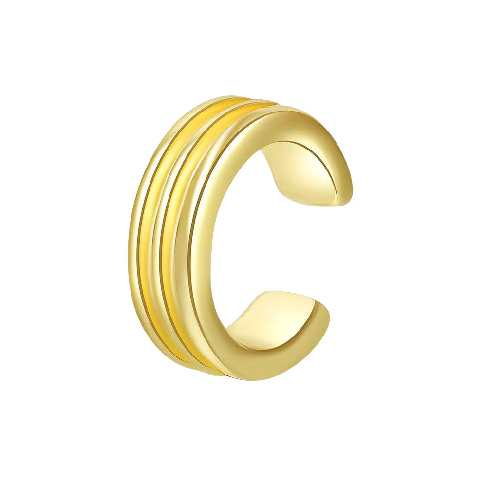 Oredos para damas creativas europeas y americanas Pendientes enrollados en espiral de cartílago no poroso Pendientes de clip de oreja de aleación ajustable para mujer