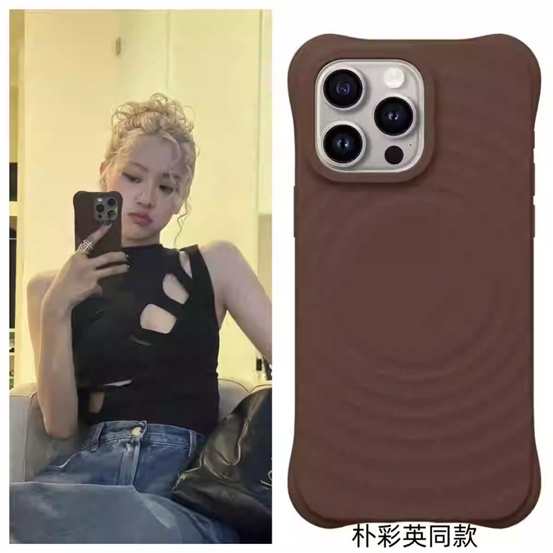 CASE联名新款柔雾紫波漾液态硅胶保护壳适用于iPhone16promax手机|undefined