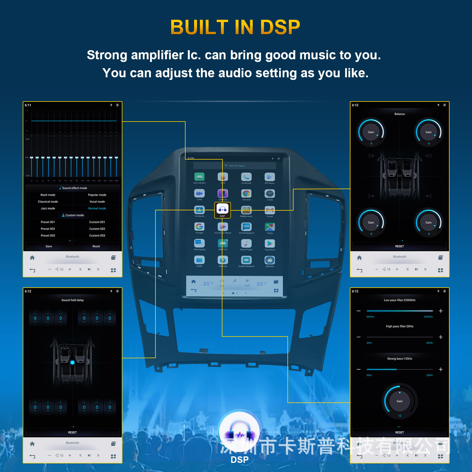 Fits Hyundai H1 2016- Car Audio Smart Navigation Car GPS Android Navigation