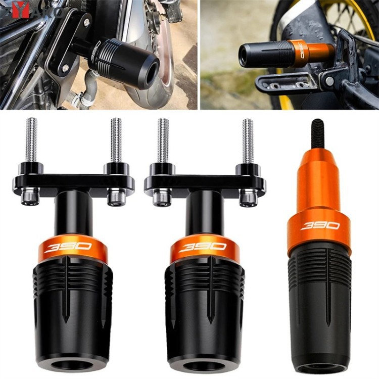 Suitable for KTM DUKE390 DUKE250 2017-2023 modified body crash protection ball + exhaust pipe crash protection bar