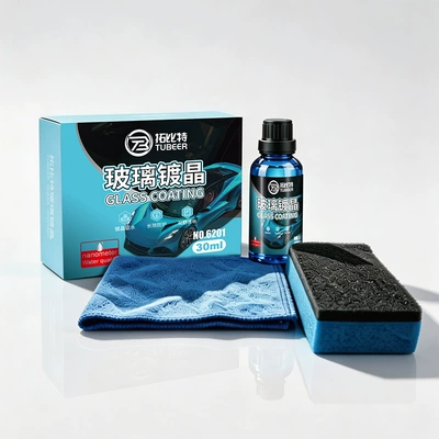 Topbit Car Nano Crystal Coating 9H Automotive Ceramic Nano Crystal Coating Ultra Hydrophobic Glass Special (Cleaning/curing agent) - glass-coating-30ml-box
