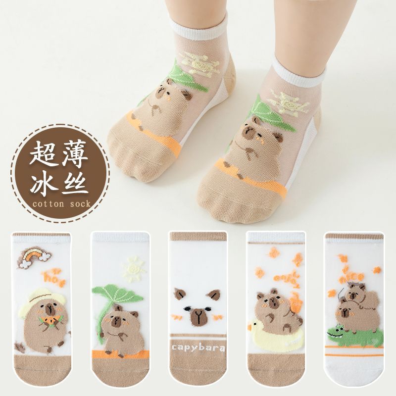 Ice Silk Capibara Five Pairs
