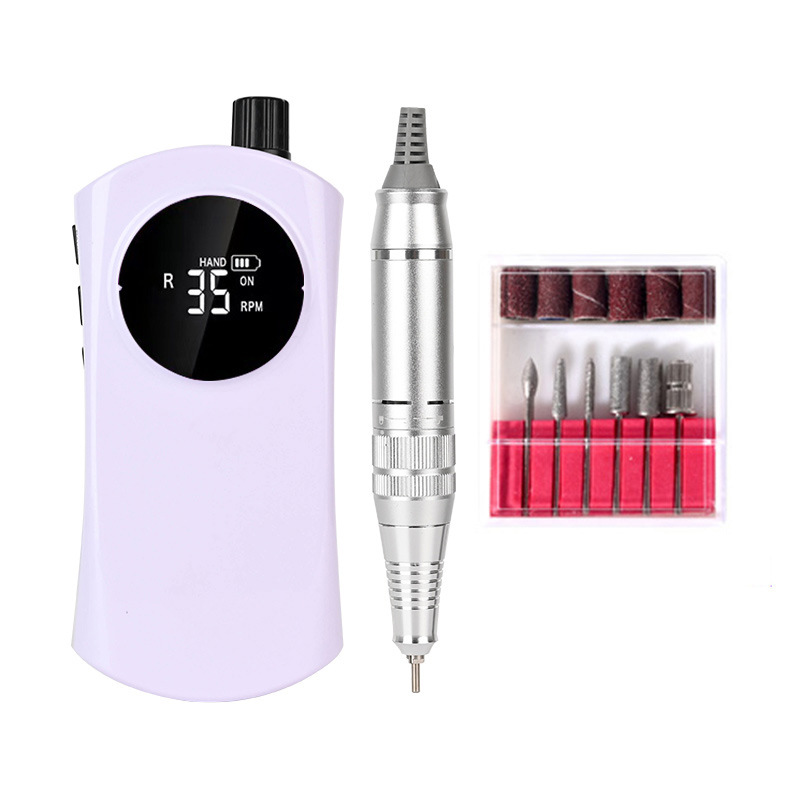 Transfronterizo nuevo portátil de carga manicura amoladora manicura uñas pulido eléctrico máquina de molienda al por mayor