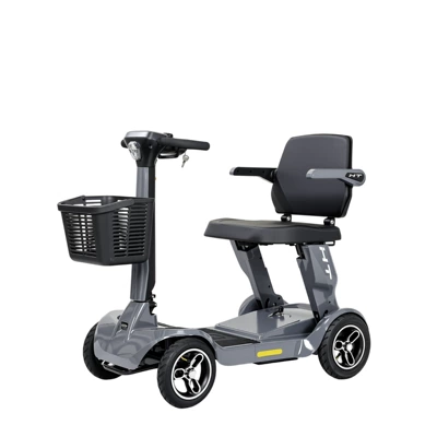vehicles, foldable mobility scooters for, Qatlanan elektrik velosipedlər - s9-matte-gray-250w-24v12a-ternary-lithium-battery