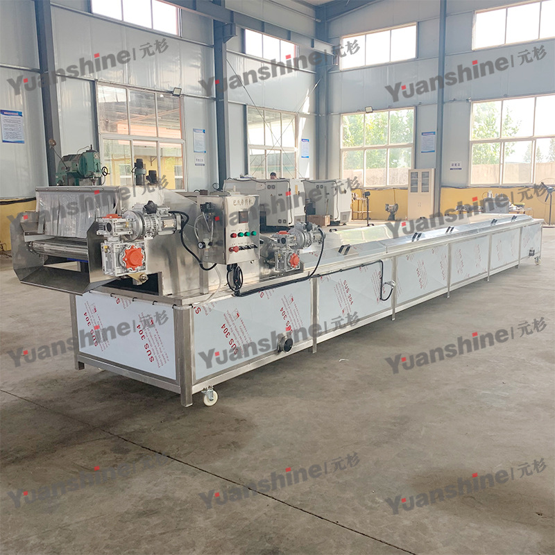 蔬菜清洗杀青机 莲藕片蒸煮漂烫杀青护色机 土豆片清洗漂烫流水线