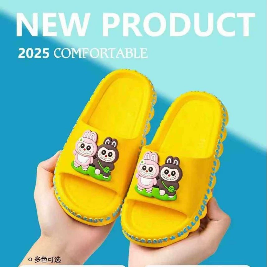 Новые взрывные летние супер милые и милые мультяшные ванные комнаты с нескользящим мягким дном для мальчиков и девочек детские тапочки