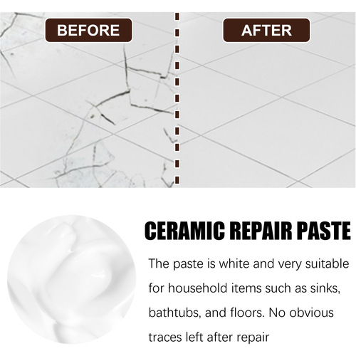 Jaysuing tile repair paste to repair ceramic cracks household stone floor tiles to repair pits and holes adhesive paste