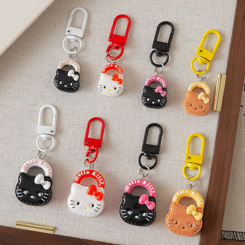 Multicolor Kt Cat Handbag Keychain Cartoon Fun Student Girl Bag Pendant Couple Best Friend Gift Multicolor Kt Cat Handbag Keychain Cartoon Fun Student Girl Bag Pendant Couple Best Friend Gift