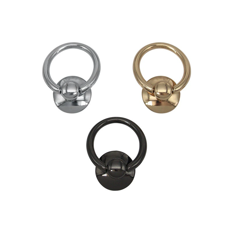 Round -hanging buckle bag hardware accessories backpack backpack with buckle bag with ring chain ring buckle hanging bag with chain hanging buckle