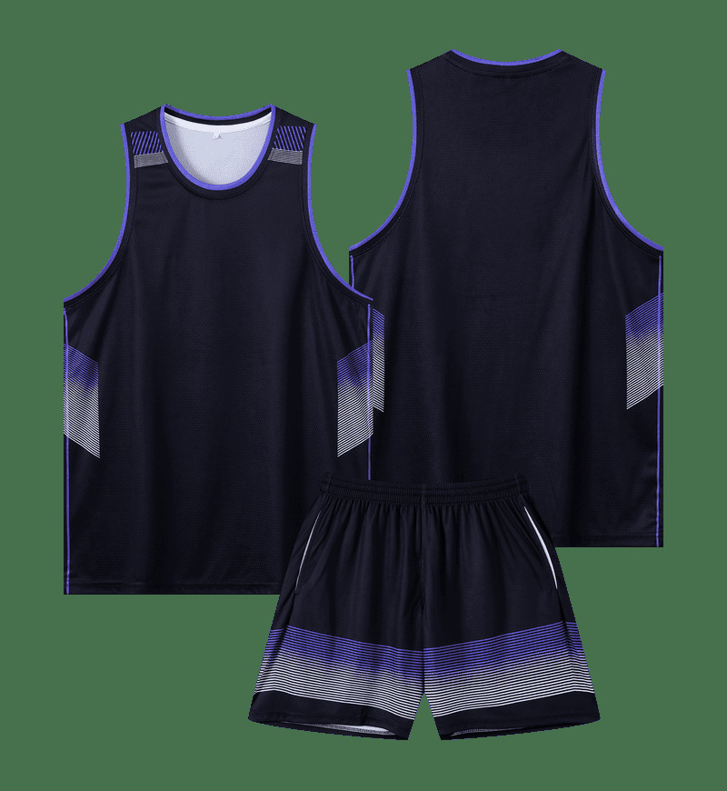 traje de baloncesto americano personalizado juego de entrenamiento masculino rápido secado transpirable camiseta de hombro estrecho impresión logotipo uniforme de equipo