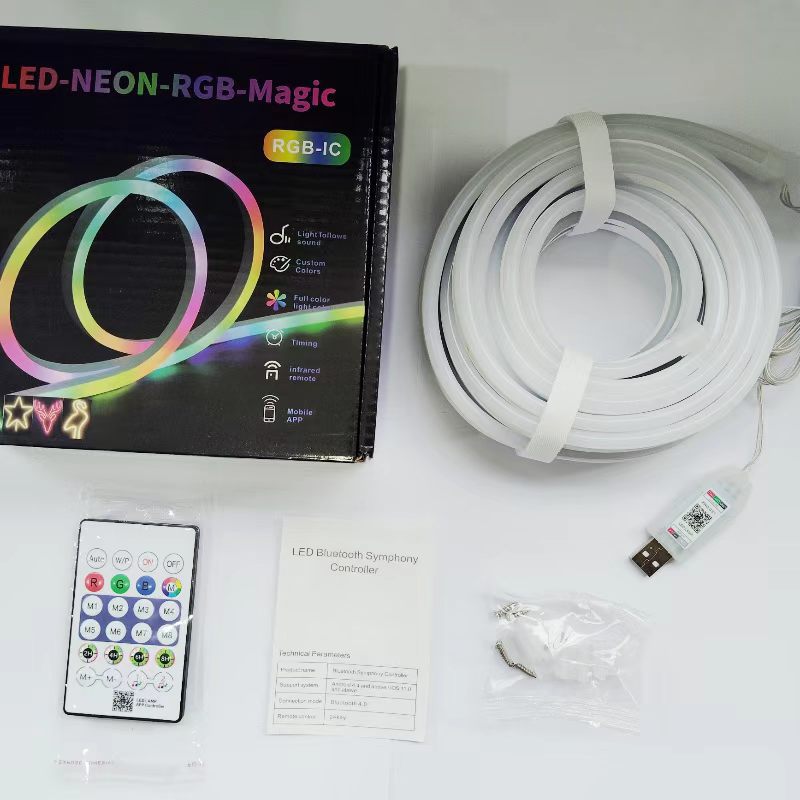 Tira de Luz LED Neón Flexible 5V 612 con Control por App, Impermeable, para Lugares de Entretenimiento