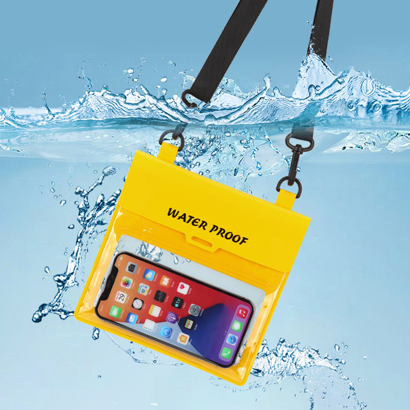 タッチスクリーン付き大容量携帯電話防水バッグ、水泳、ダイビング、ラフティング、温泉、海辺の写真撮影、女性用クロスボディ防水バッグ|undefined