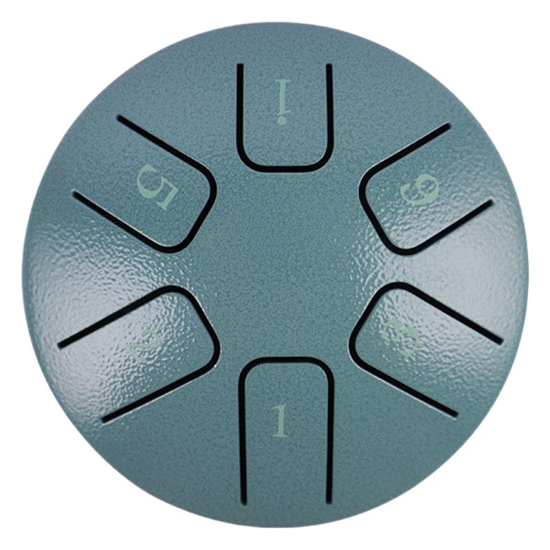 Mini tambor hueco 3,8 pulgadas tambor de lengua de acero de 6 tonos juguetes educativos fuente de instrumentos de percusión para niños fábrica transfronteriza exclusiva