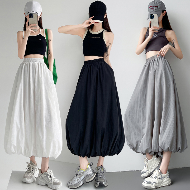 Autumn sports long skirt