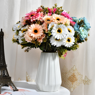 ins Northern Europe Artificial Flowers Simulated Flower 7 longevity Chrysanthemum a living room Home Furnishing a decoration decorate flower arrangement Manufactor wholesale