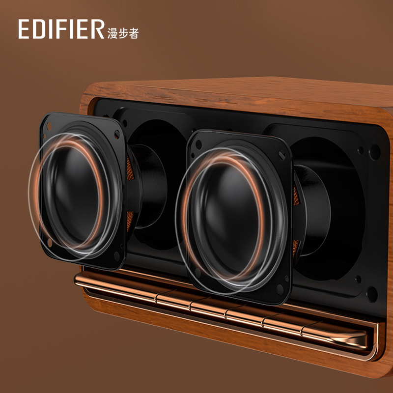 Edifier/漫歩者m230 bluetoothスピーカーミニ便利なワイヤレス低音響レトロなデスクトップ木製|undefined