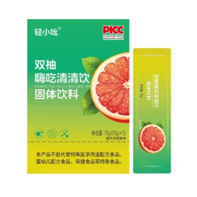 Легкий Xiaoxiao двойной помело есть напиток Qingqing 75 г (15GX5 штук)