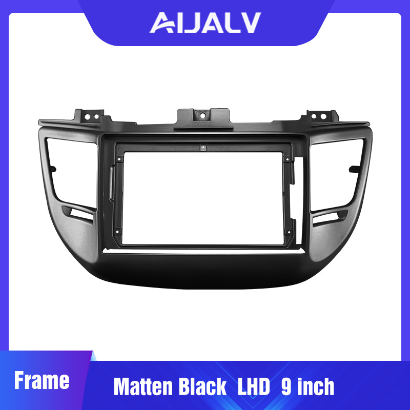 Car Central Control Large Screen Navigation Face Frame Versatile Frame Modification Panel Suitable for 15-17 Hyundai Tucson