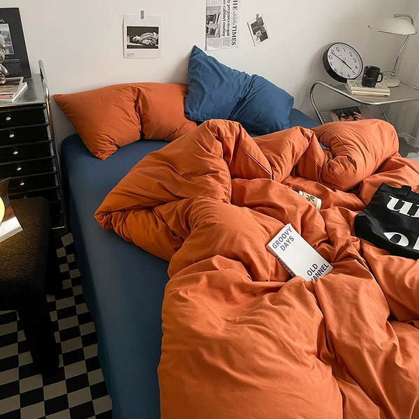 Warehouse No. 3 sunset orange + navy blue