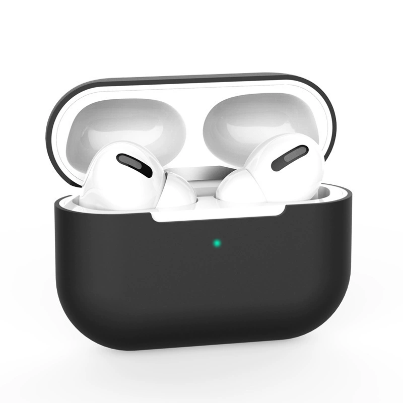 Силиконовый беспроводной защитный чехол (совместимый с Apple) для наушников, тонкий софт-тач, многоцветный