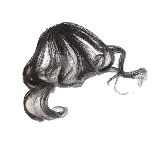 Women's Natural Invisible Seamless Wool Curl Bangs Wig, Trendy Instant Noodle-Style Bangs Wigs—Factory Supplier