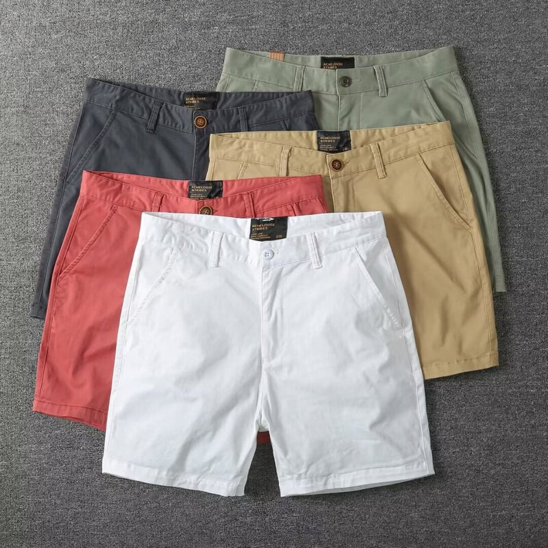 Summer Tooling Shorts Male Student Casual Pants Youth Trendy Fashion Solid Color Simple Outer Wear Work Pants Trendy