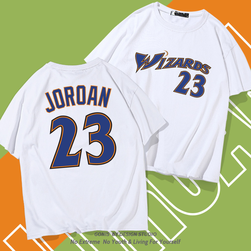 Y Wizards No.23 All-Star Short-sleeved T-shirt Men's Summer Loose Shoulder Half-sleeved Cotton Clothes Basketball Clothes