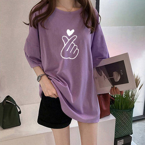 Maternity top summer wear nursing top postpartum wear loose late pregnancy short stature big belly t-shirt summer short sleeve fashion