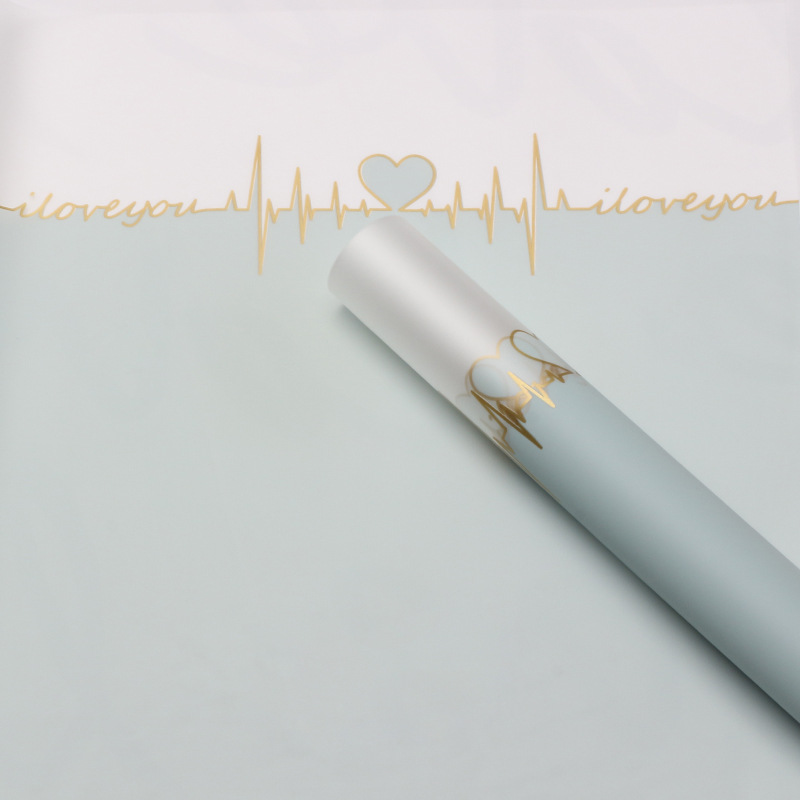 Huaxi Heartbeat Flower Wrapper Factory Wholesale gelatina película niebla papel florista impermeable papel de embalaje de flores