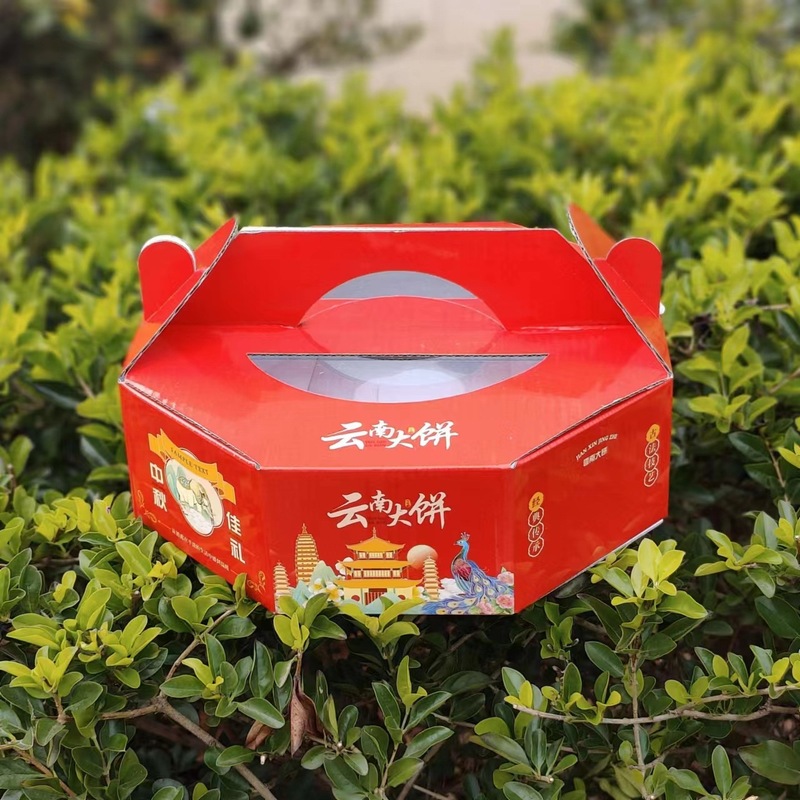 中秋月餅八角形大餅箱礼箱はロゴを印刷して卸売りすることができる|undefined