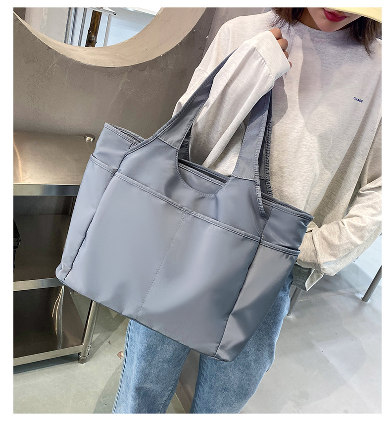 Bolsa de viaje de gran capacidad transfronteriza de las mujeres ligero de tela Oxford de cercanías simple bolsa de viaje bolsa de hombro de mamá