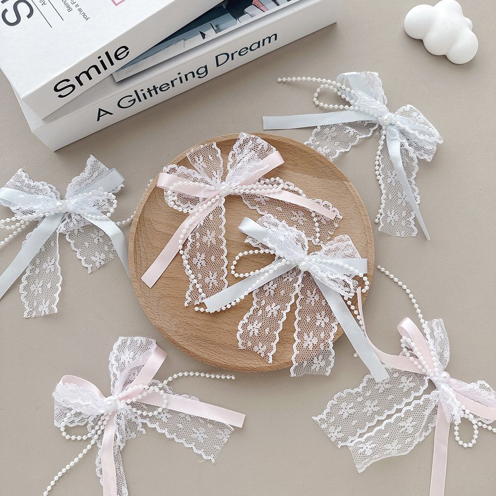 cute accessories pearl with bow