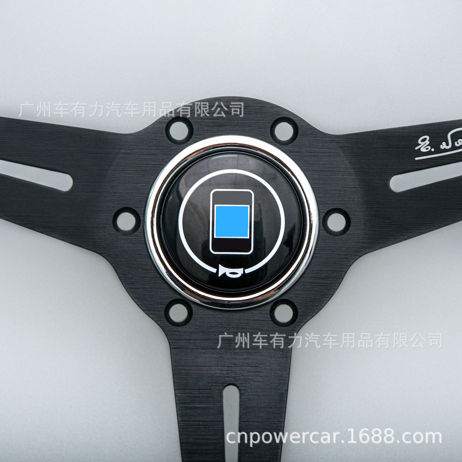 Factory Direct Sales Universal Car Electroplated Steering Wheel 14inch Modified Retro Peach Wood Color Steering Wheel