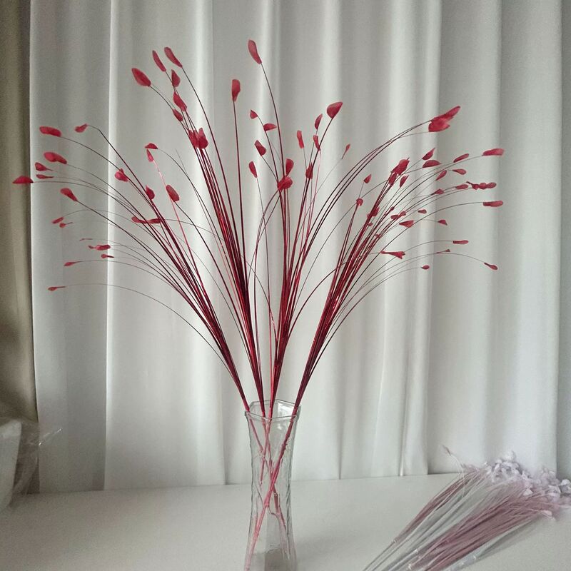 Source Factory Artificial Flower Glitter Peacock Grass Flower Flower Arrangement Accessories Reed Leaf Onion Grass Wedding Decoration