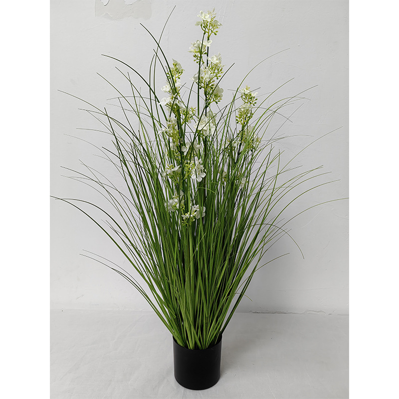 Simulación de plantas verdes, juncos, plantas en macetas, estilo nórdico, simulación de hierba de cola de perro, decoración de interiores, decoración de la sala de estar