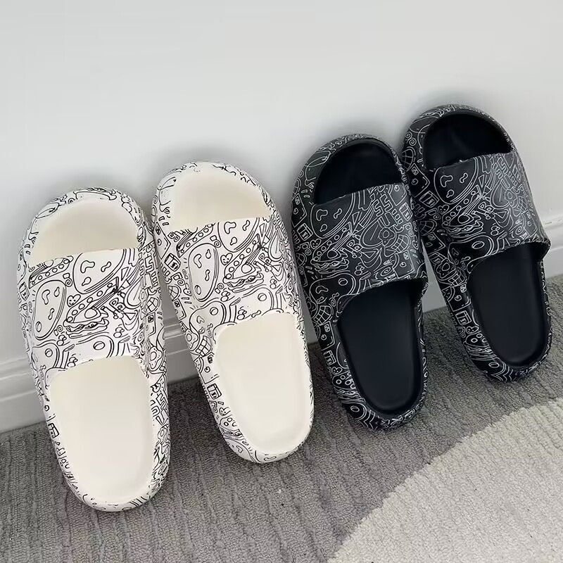 Men's Slippers with a Sense of Dung for Men's Outer Wear Fashionable Home Non-slip Bathroom Home Couple's Slippers for Women
