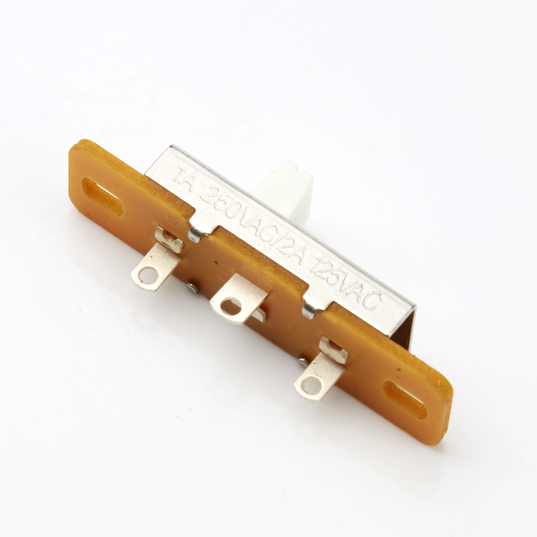 生产风扇电热器防火开关SS13G02拨动开关1P3T大电流耐高温白色柄