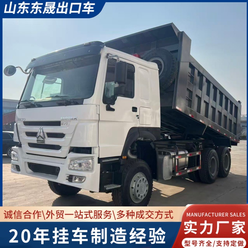 Export Howo Dump Truck 371 Horsepower 6X4 Soil Dump Transport Vehicle, Can Be Converted to Right-Hand Drive Truck