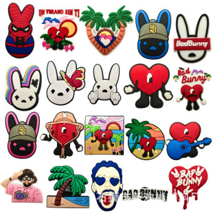 New Bad Rabbit Hole Shoes Shoe Flower PVC Shoe Flower Shoe Buckle Jewelry DIY Accessories Decoration Cross Border Wholesale in stock