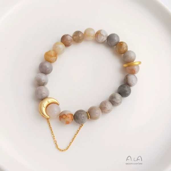 Vietnam Shajin Moon Hanging Chain 1 No Pearl Bracelet