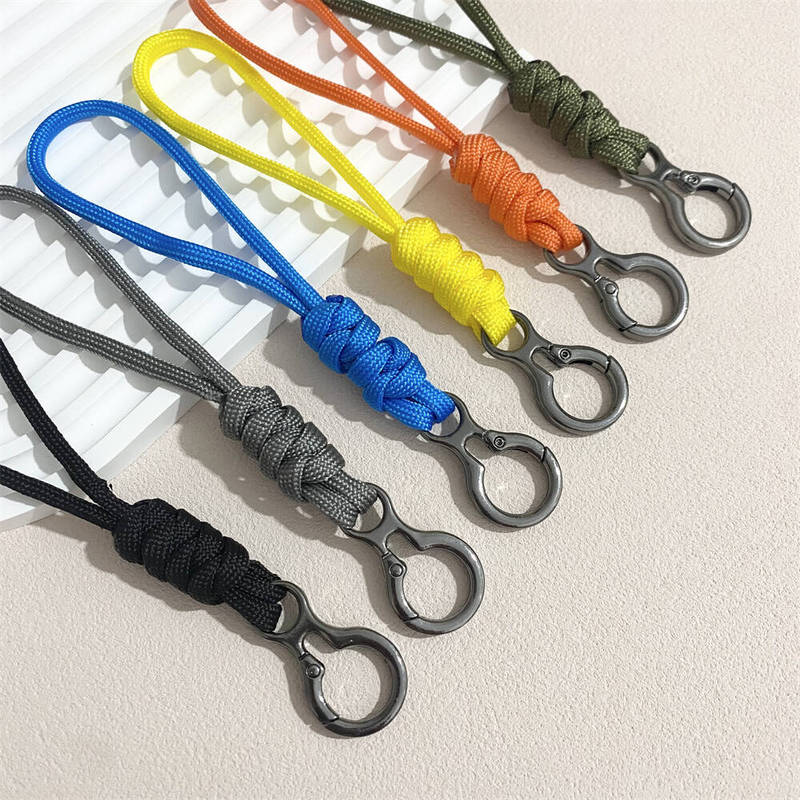 Seven-core paracord woven keychain lanyard DIY wrist strap flashlight tail cord anti-loss car nylon keychain Seven-core paracord woven keychain lanyard DIY wrist strap flashlight tail cord anti-loss car nylon keychain