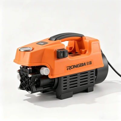 Rongba High-Pressure Car Washer Multifunctional High-Power Motor Pump Household Portable 220V Cleaning Machine (Car washing machine) - f21500wpure-copper-motor