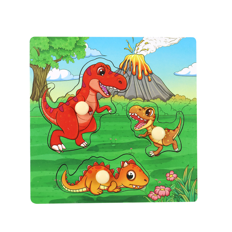 Fábrica directa de bebés y niños pequeños puzzle tridimensional de madera educación temprana puzzle inteligente juguetes de clavo de madera agarrar image 15