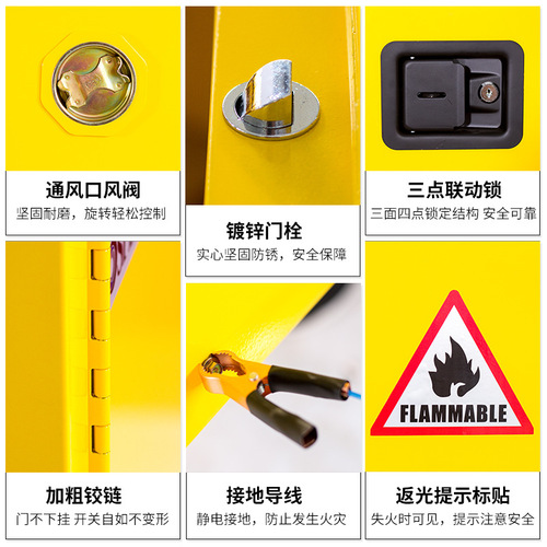Explosion-proof cabinet industrial chemical safety cabinet hazardous chemicals fireproof explosion-proof box laboratory hazardous material dual lock storage cabinet