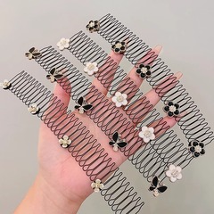 山茶花碎發梳毛髮碎發整理神器發箍大人髮夾女後腦勺夾子頭飾發卡